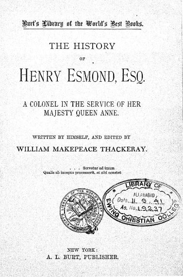 Henry Esmond 2 10 Wikisource