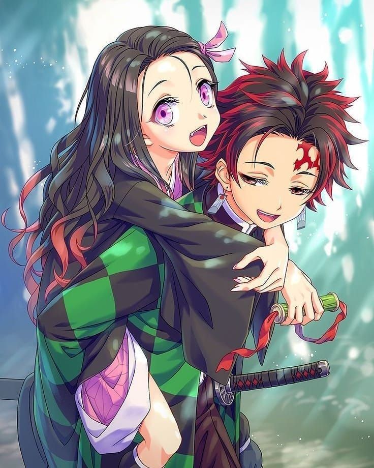 Nezuko and Tanjiro's Passionate Encounter