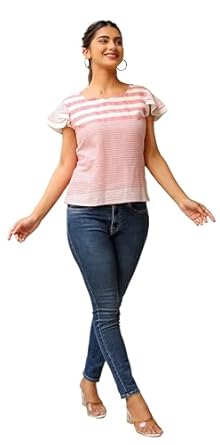 Yash Gallery Women Amp 39 S Stripe Printed Regular Top Yash Gallery Women Amp 39 S Stripe Printed Regular Top